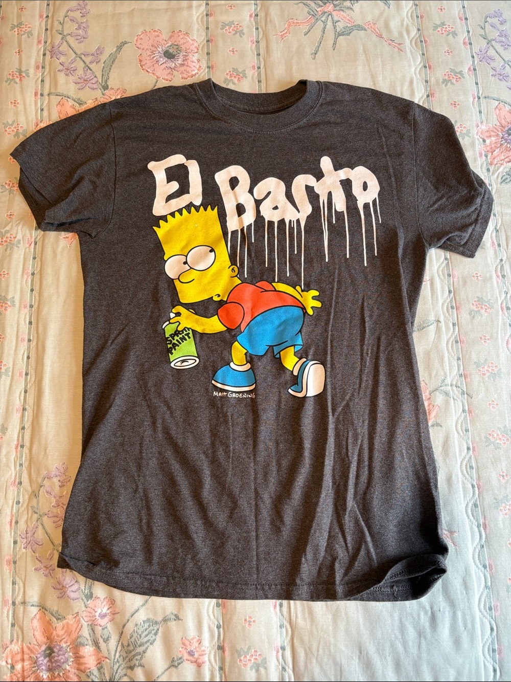 The Simpsons El Barto Graphic Tee - Charcoal Gray